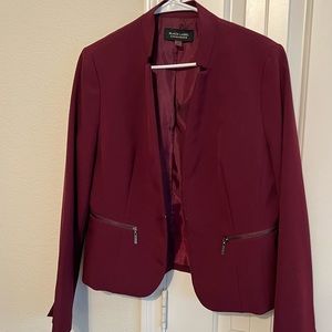 Women’s Blazer - like new - red/maroon Evan Picone blazer